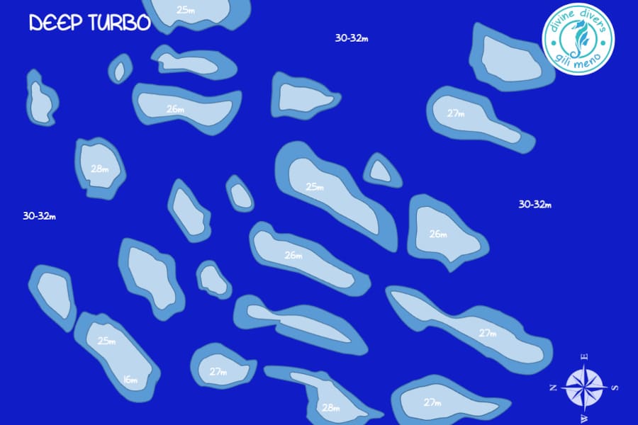 deep turbo dive site map